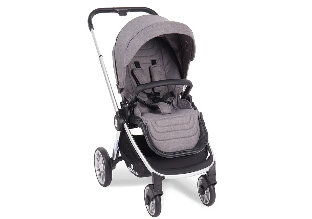 Stroller Kikka Boo 3 in 1 Vicenza Luxury, Grey silver frame
