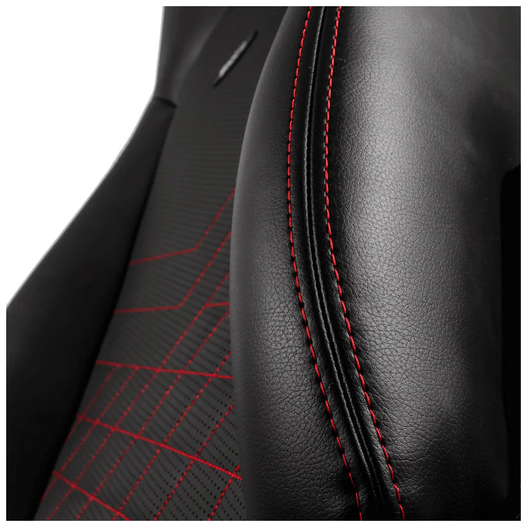 Scaun Gaming Noblechairs Icon, PU Piele, Negru/Rosu