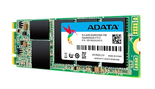 Накопитель SSD ADATA Ultimate SU800, 256Гб, ASU800NS38-256GT-C