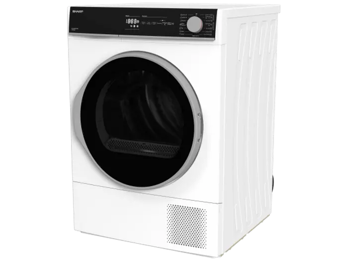 Uscător de rufe Sharp KDNHH0S7GW2EE, 10kg, Alb