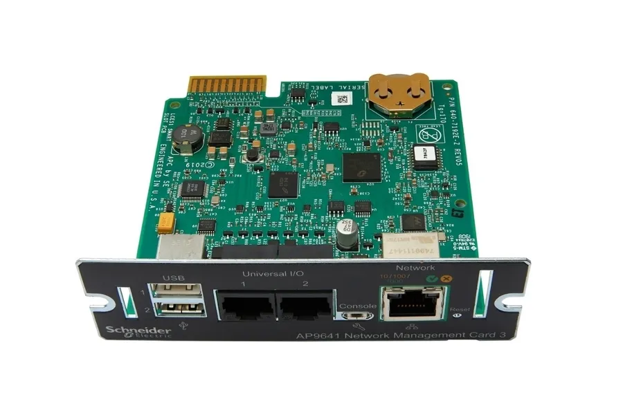 Card de gestionare a rețelei APC AP9641, Turn