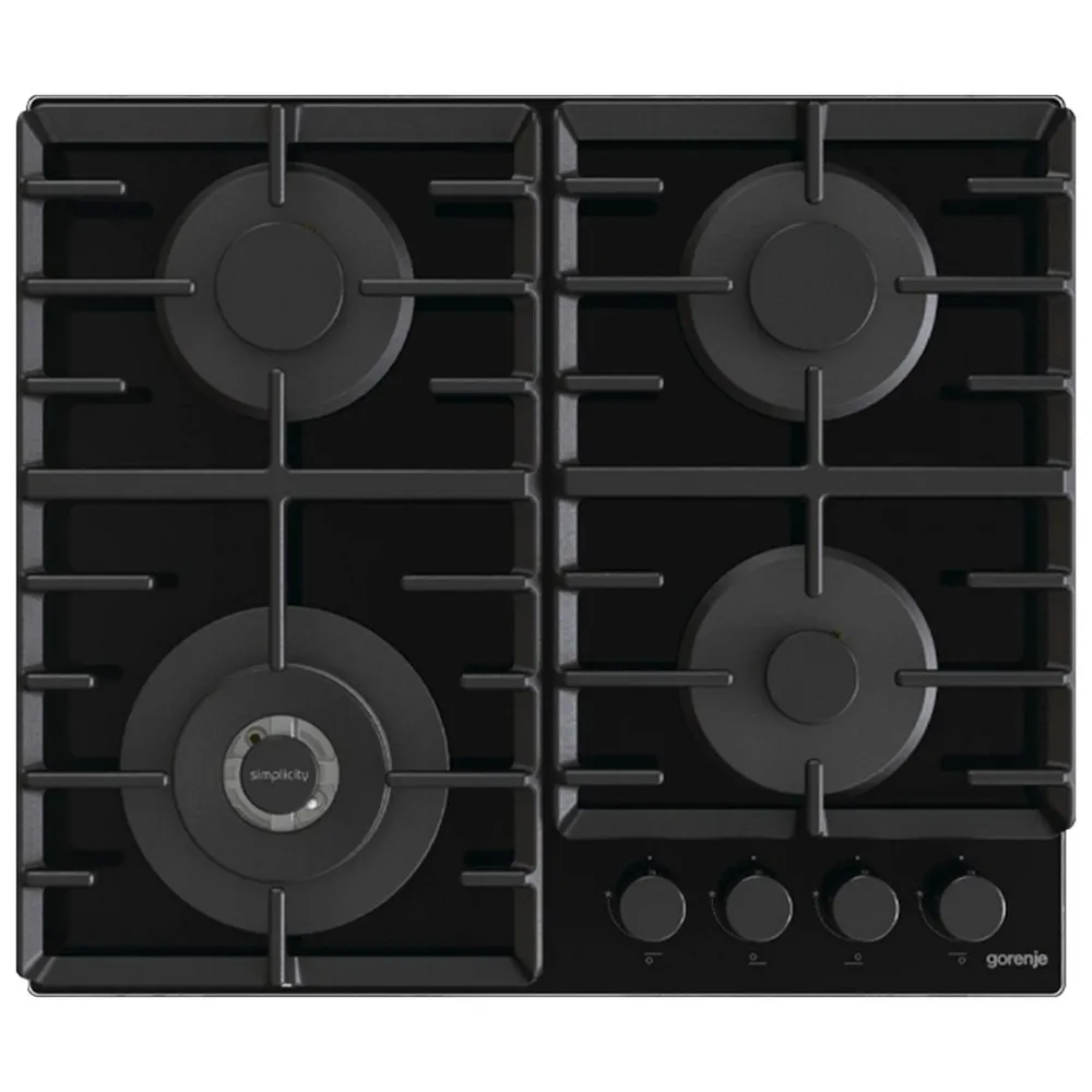 Plită pe gaz Gorenje GKTW 642 SYB, Negru
