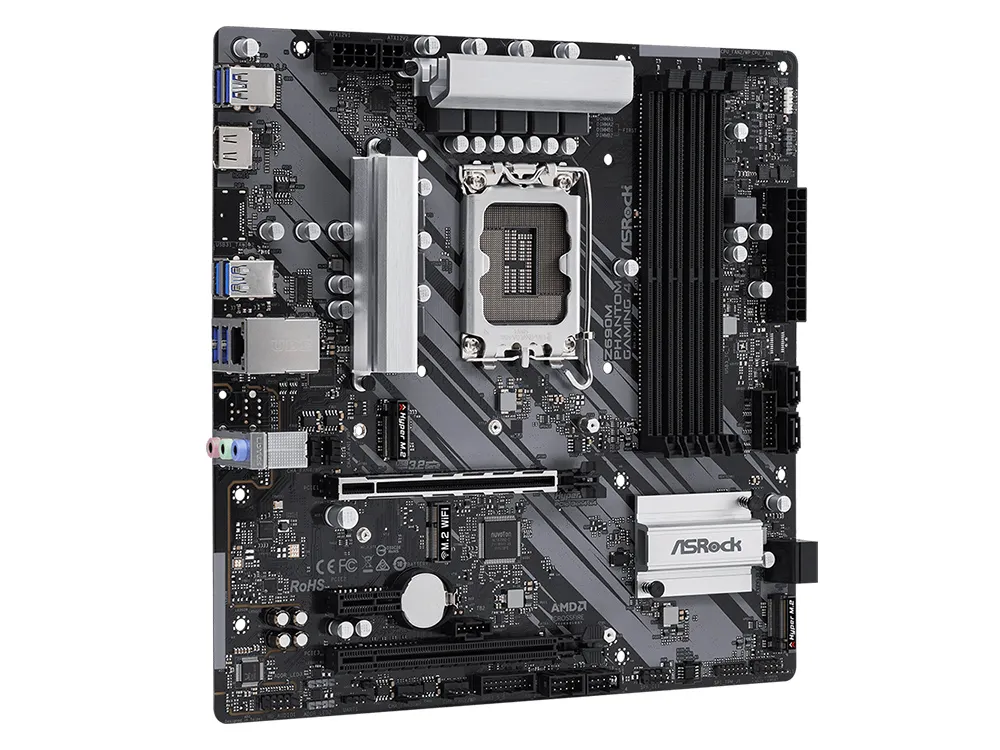 Материнская плата ASRock Z690M PHANTOM GAMING 4, LGA1700, Intel Z690, Micro-ATX