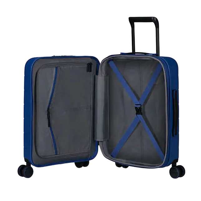 Valiza American Turister NOVASTREAM pe 4 roti 55/20 TSA EXP smart albastru inchis