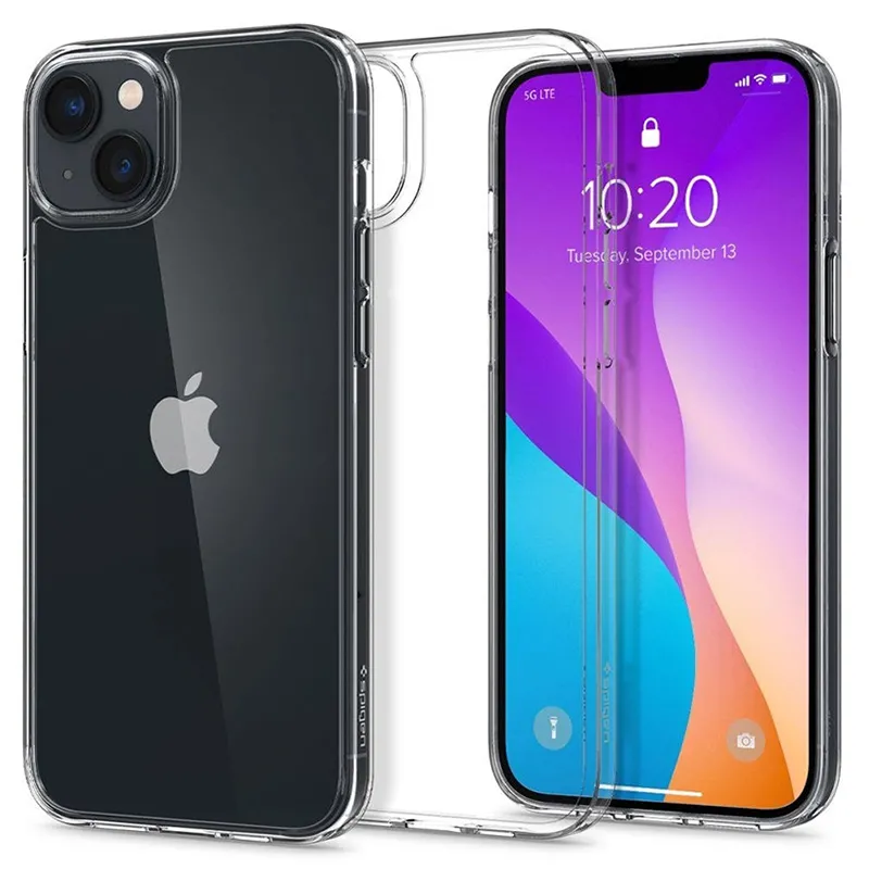 Чехол Spigen iPhone 14, Airskin Hybrid, Прозрачный