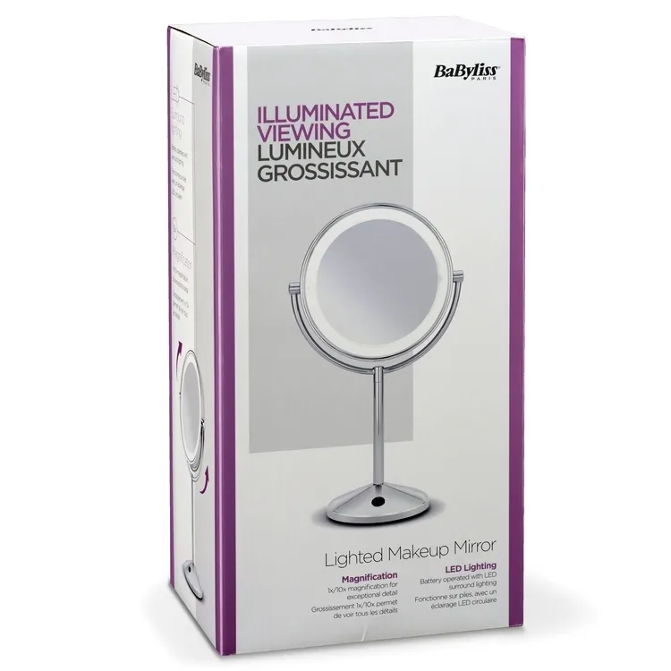 Зеркало Косметическое BaByliss 9436E, Серебристый