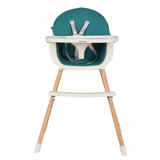 Scaun de hrănire Kikka Boo Nutri Wood, Verde
