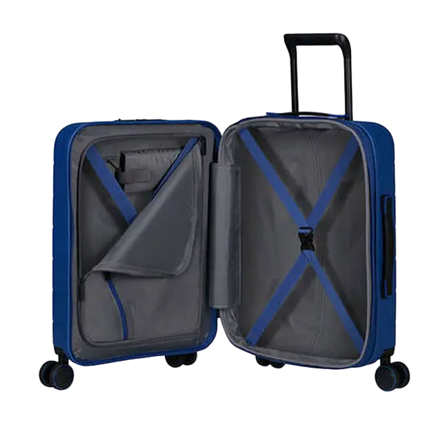 Valiza American Turister NOVASTREAM pe 4 roti 55/20 TSA EXP smart albastru inchis