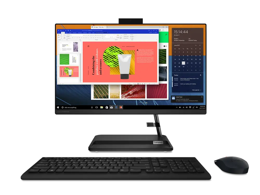 Моноблок Lenovo IdeaCentre 3 22ITL6, 21,5", Intel Pentium Gold 7505, 4Гб/256Гб, Без ОС, Чёрный
