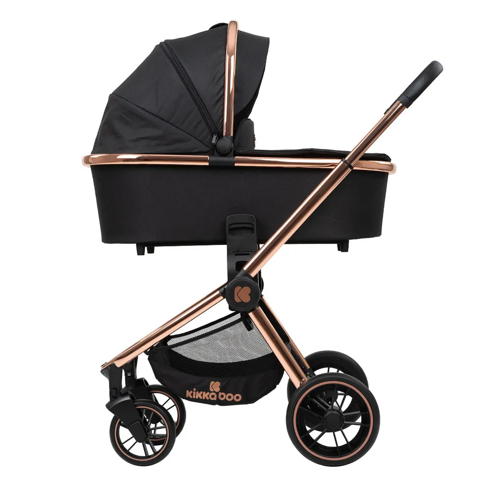 Stroller Kikka Boo 3 in 1 Vicenza Premium, Black
