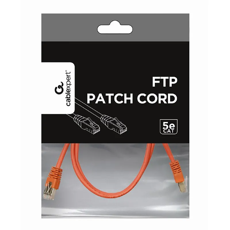 Patch cord Cablexpert PP22-1M/R, Cat5e FTP, 1m, Roșu