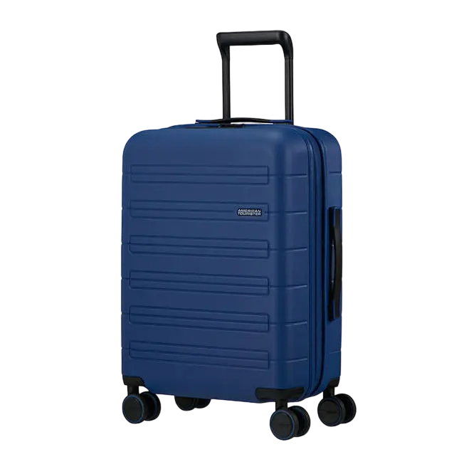 Valiza American Turister NOVASTREAM pe 4 roti 55/20 TSA EXP smart albastru inchis