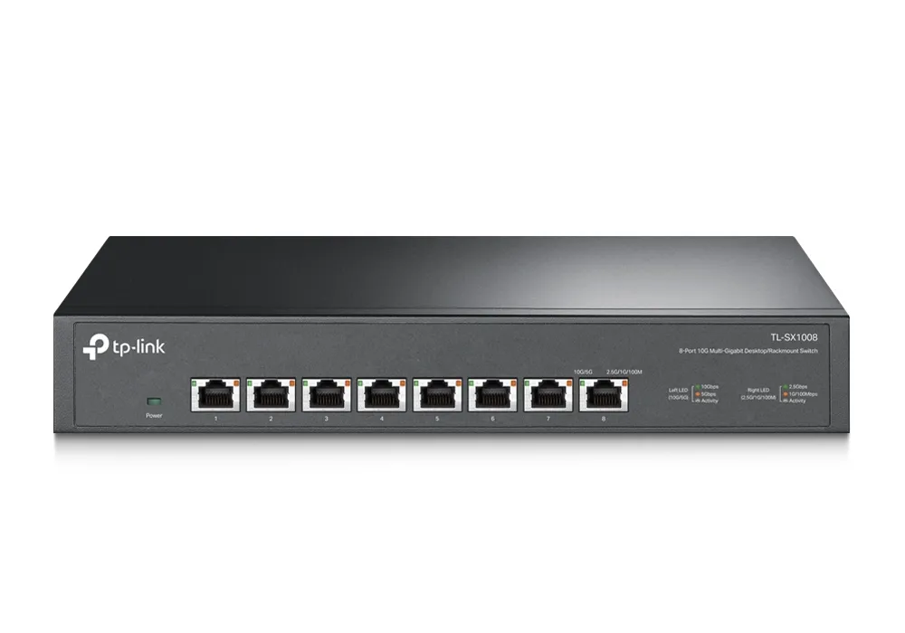 Сетевой коммутатор TP-LINK TL-SX1008, 8x 100/1000/2500/5000/10000 Мбит/с