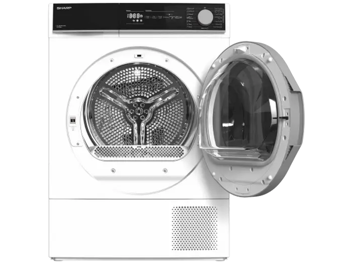 Uscător de rufe Sharp KDNHH0S7GW2EE, 10kg, Alb