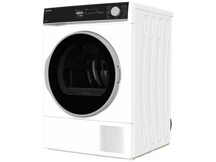 Uscător de rufe Sharp KDNHH0S7GW2EE, 10kg, Alb