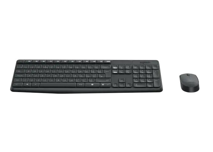 Клавиатура и мышь Logitech MK235, Беспроводное, Серый
