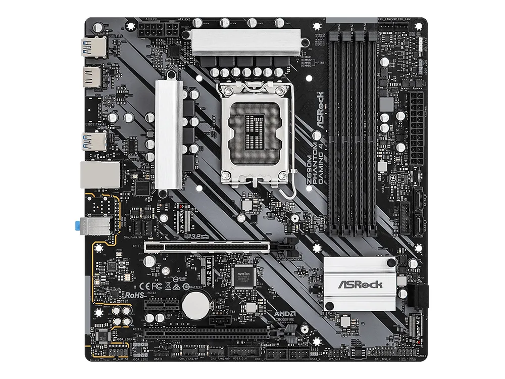 Материнская плата ASRock Z690M PHANTOM GAMING 4, LGA1700, Intel Z690, Micro-ATX