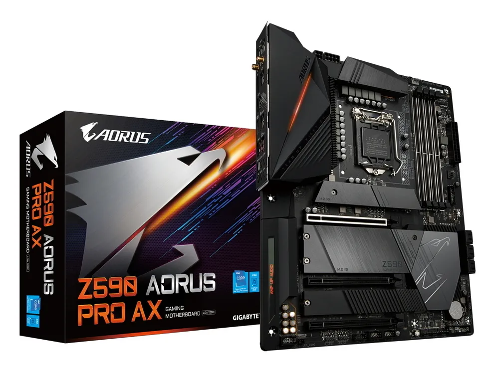 Материнская плата Gigabyte Z590 AORUS PRO AX, LGA1200, Intel Z590, ATX