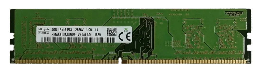 Оперативная память Hynix HMA851U6JJR6N-VKN0, DDR4 SDRAM, 2666 МГц, 4Гб, Hynix 4GB DDR4 2666