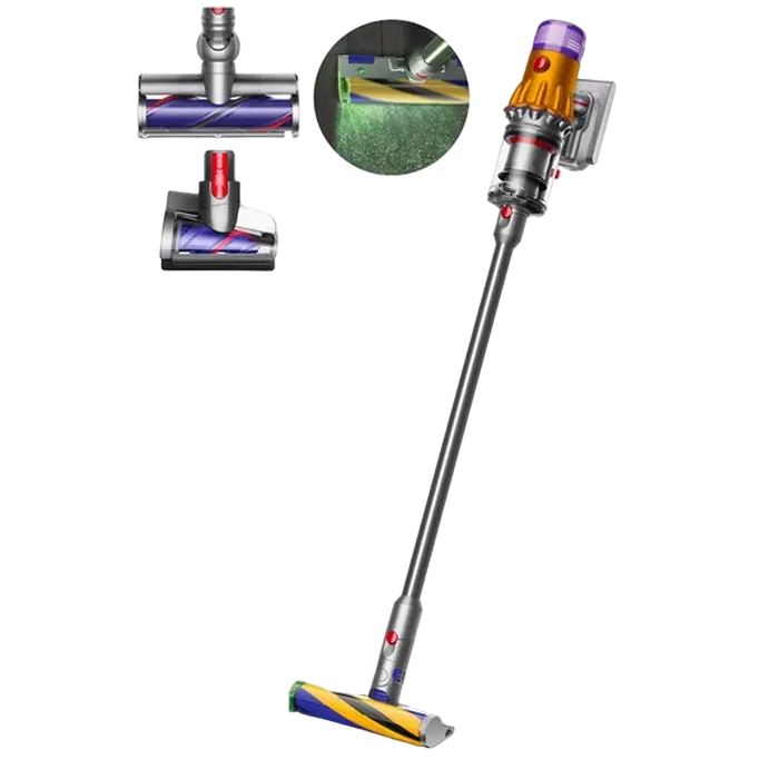 Aspirator Vertical Dyson V12 Detect Slim Absolute Plus, Argintiu