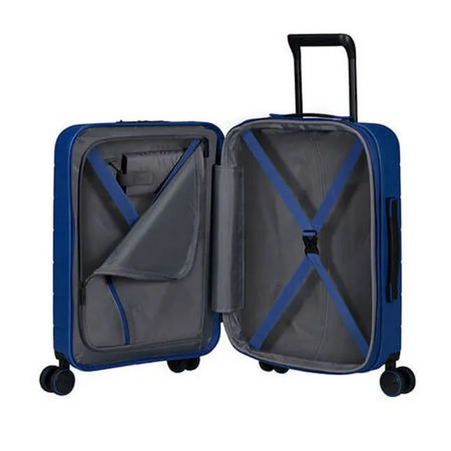 Valiza American Turister NOVASTREAM pe 4 roti 55/20 TSA EXP smart albastru inchis