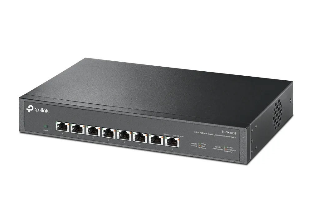 Сетевой коммутатор TP-LINK TL-SX1008, 8x 100/1000/2500/5000/10000 Мбит/с