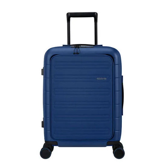 Valiza American Turister NOVASTREAM pe 4 roti 55/20 TSA EXP smart albastru inchis