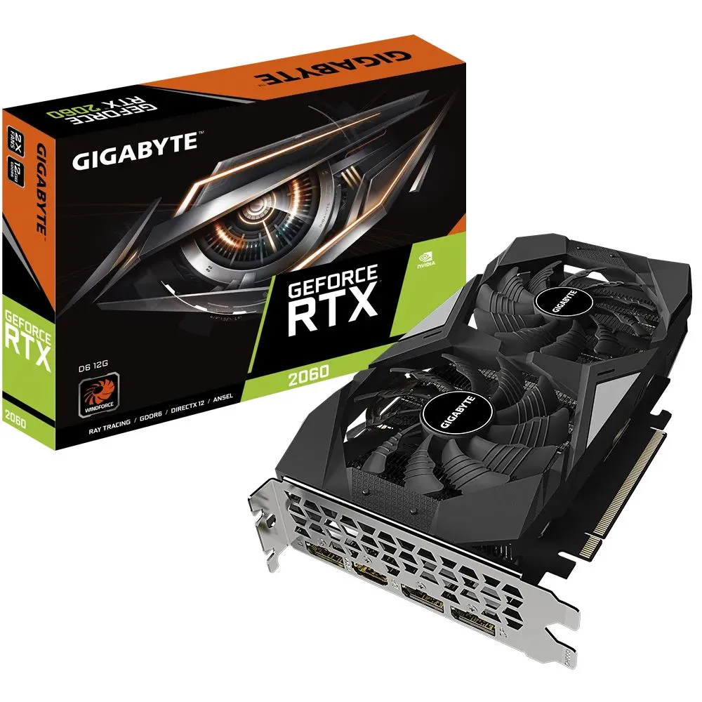 Placă Video Gigabyte GV-N2060D6-12GD, 12GB GDDR6 192bit
