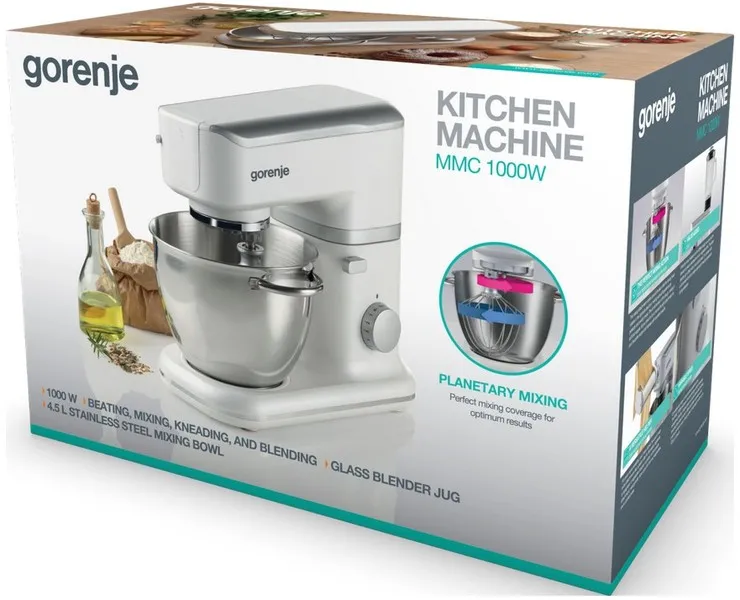 Кухонный комбайн Gorenje Kitchen maschine MMC1000W, Белый
