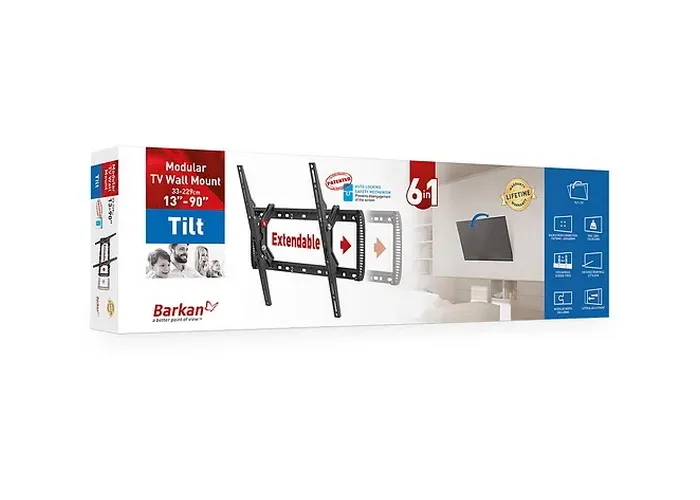 Suport înclinat pe perete BARKAN BM410T, Negru