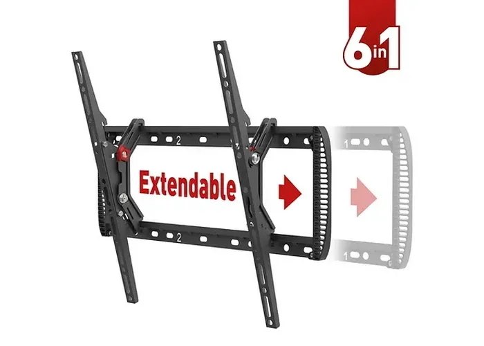 Suport înclinat pe perete BARKAN BM410T, Negru