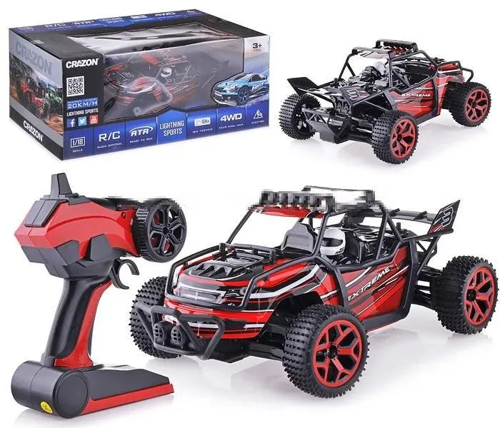 Jucărie cu telecomandă Crazon High Speed Off-Road Car, 1:18, Roșu (17GS04B)