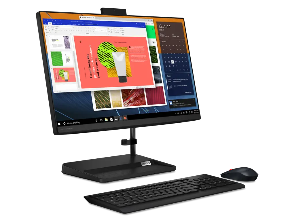 Моноблок Lenovo IdeaCentre 3 22ITL6, 21,5", Intel Pentium Gold 7505, 4Гб/256Гб, Без ОС, Чёрный