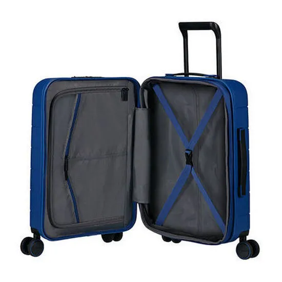 Valiza American Turister NOVASTREAM pe 4 roti 55/20 TSA EXP smart albastru inchis