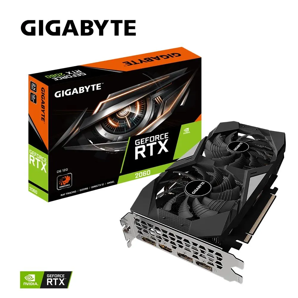 Placă Video Gigabyte GV-N2060D6-12GD, 12GB GDDR6 192bit