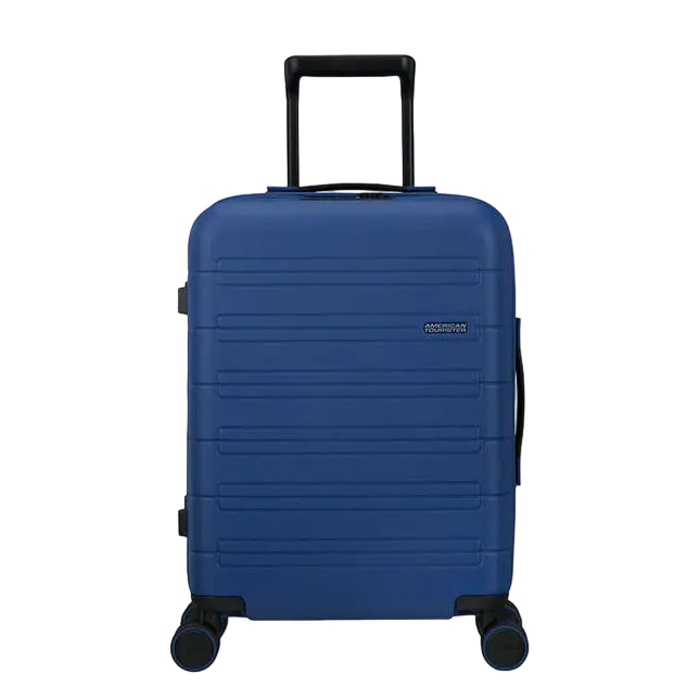 Valiza American Turister NOVASTREAM pe 4 roti 55/20 TSA EXP smart albastru inchis