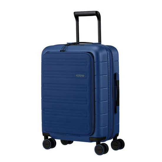 Valiza American Turister NOVASTREAM pe 4 roti 55/20 TSA EXP smart albastru inchis