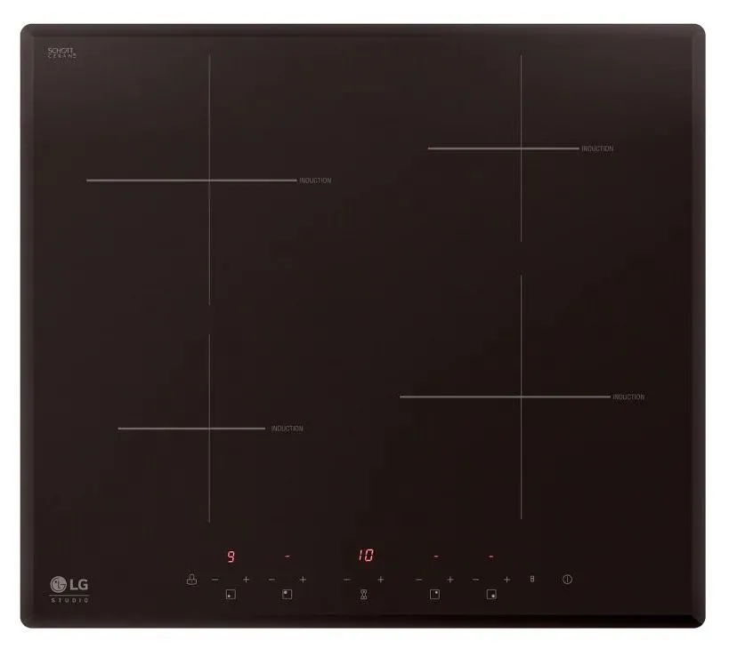 Plită cu inducție LG HU642VH, Negru