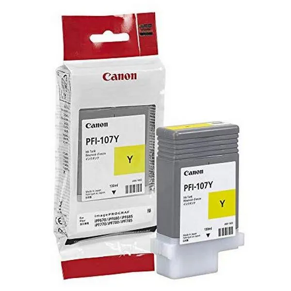 Cartuș de cerneală Canon PFI-107, 6708B001, Galben