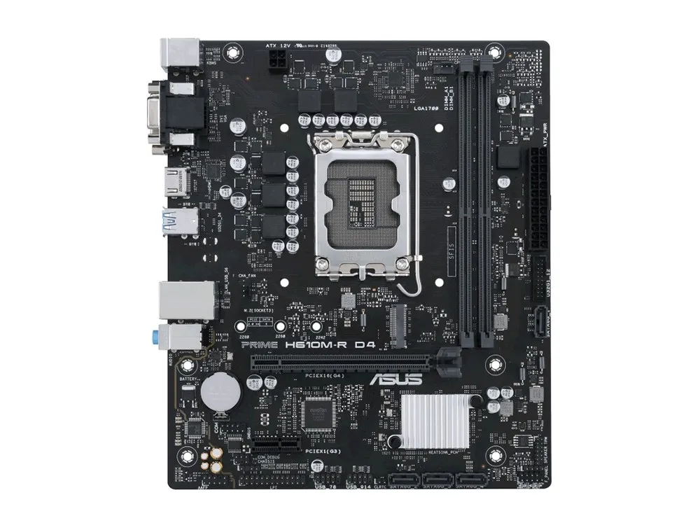 Placă de bază ASUS PRIME H610M-R D4-SI, LGA1700, Intel H610, Micro-ATX
