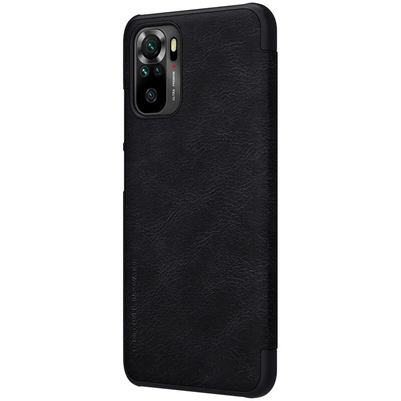Husă tip carte Nillkin RedMi Note 10, Qin LC, Negru