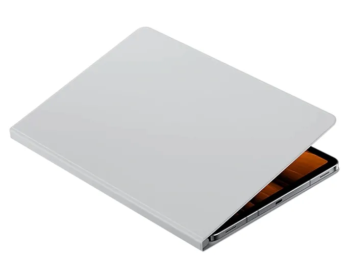 Husă pentru tabletă Samsung Tab S7 Book Cover, 11", Poliuretan, Gri deschis