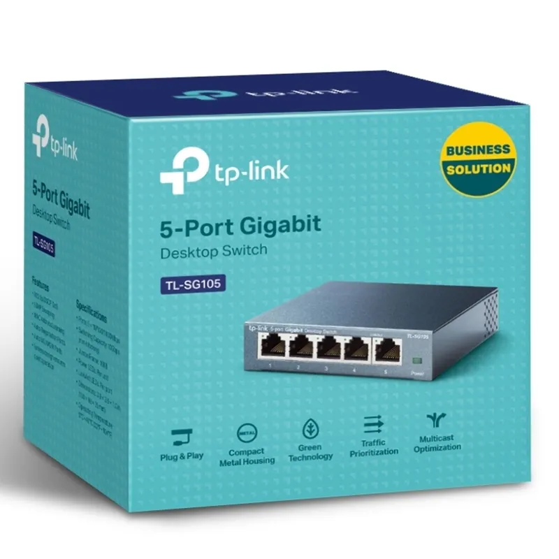 Сетевой коммутатор TP-LINK TL-SG105, 5x 10/100/1000 Мбит/с
