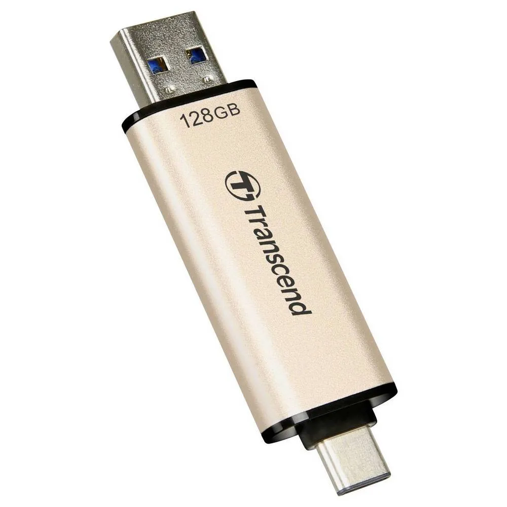 USB Flash накопитель Transcend JetFlash 930C, 128Гб, Золотистый