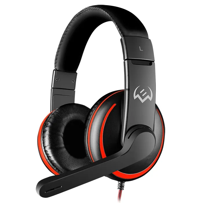 Gaming Headset SVEN AP-G007MV, 40mm drivers, 20-20000Hz, 32 Ohm, 108dB, 210g., 3.5mm, Black/Red