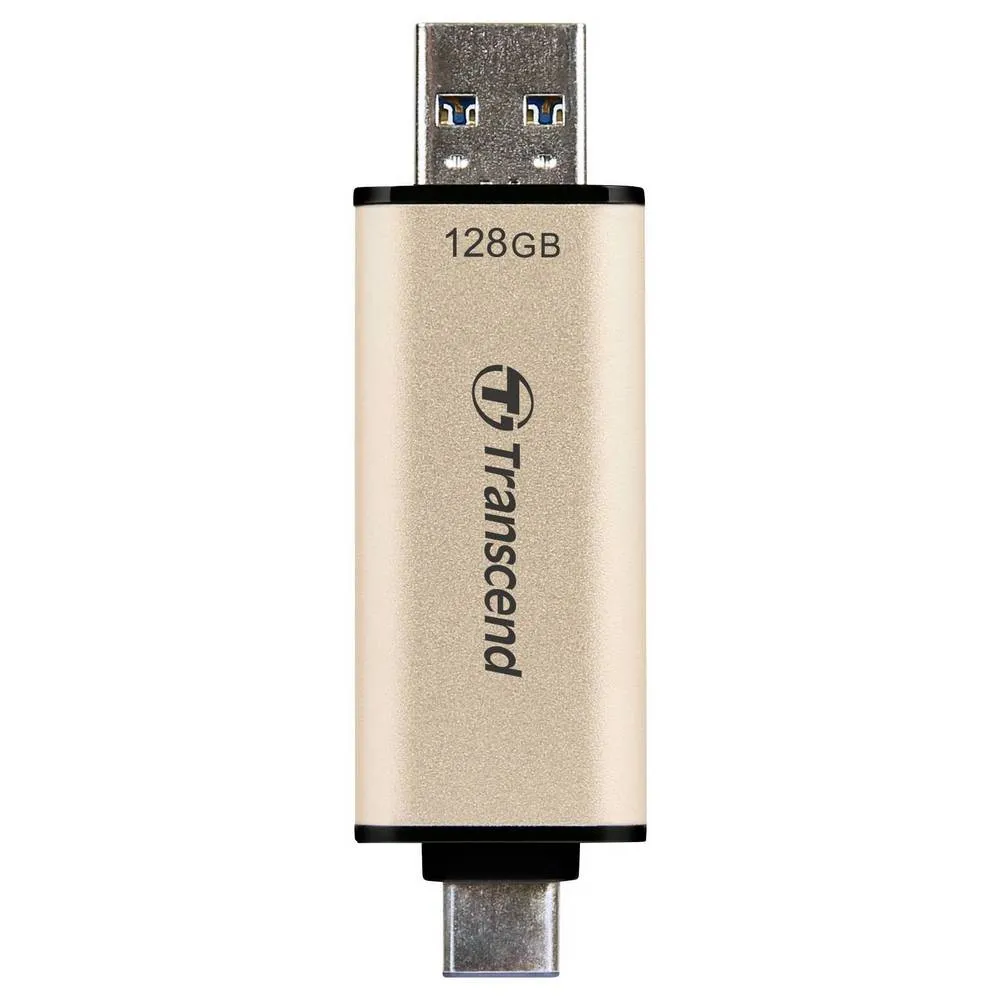 USB Flash накопитель Transcend JetFlash 930C, 128Гб, Золотистый