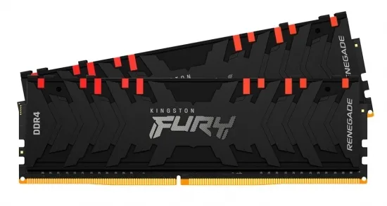 Оперативная память Kingston FURY Renegade RGB, DDR4 SDRAM, 4600 МГц, 16Гб, KF446C19RBAK2/16