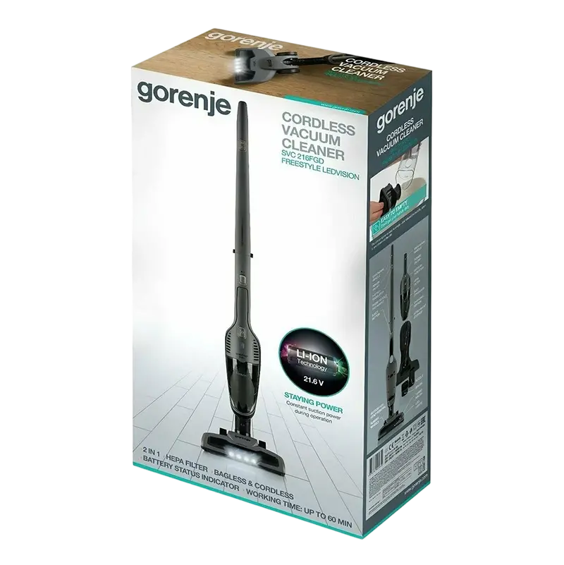 Aspirator Vertical Gorenje SVC216FGD, Grey
