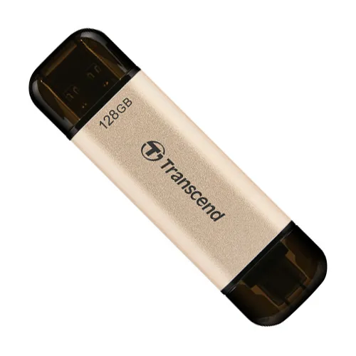 USB Flash накопитель Transcend JetFlash 930C, 128Гб, Золотистый