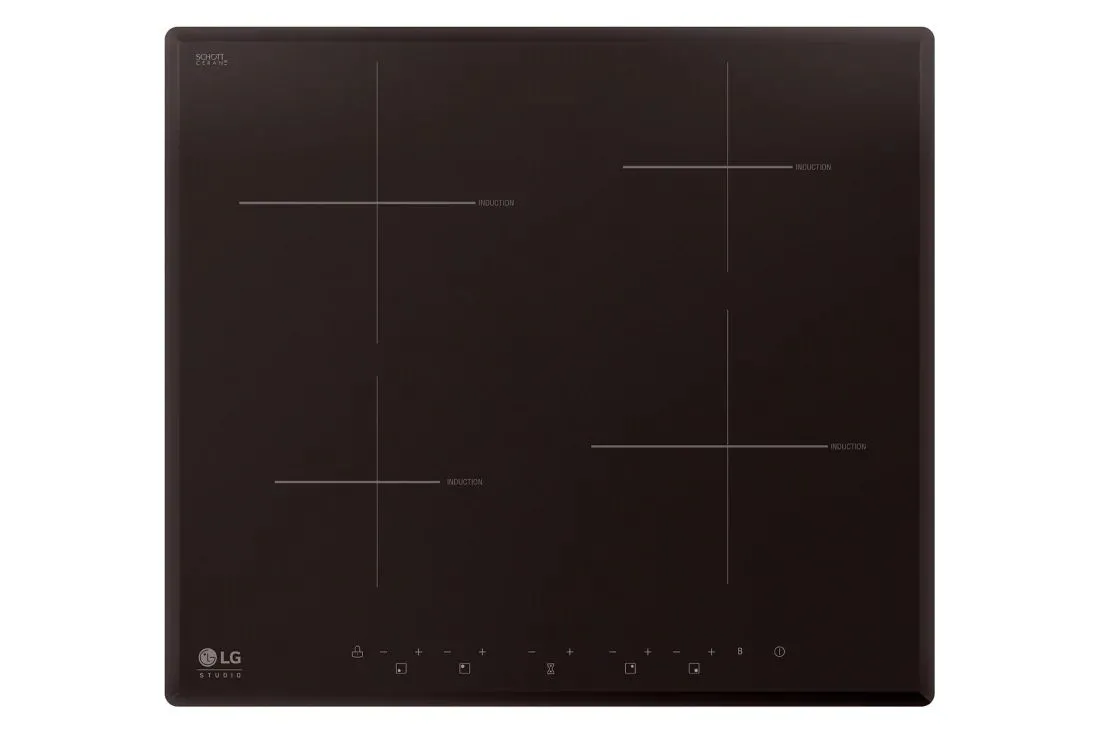 Plită cu inducție LG HU642VH, Negru